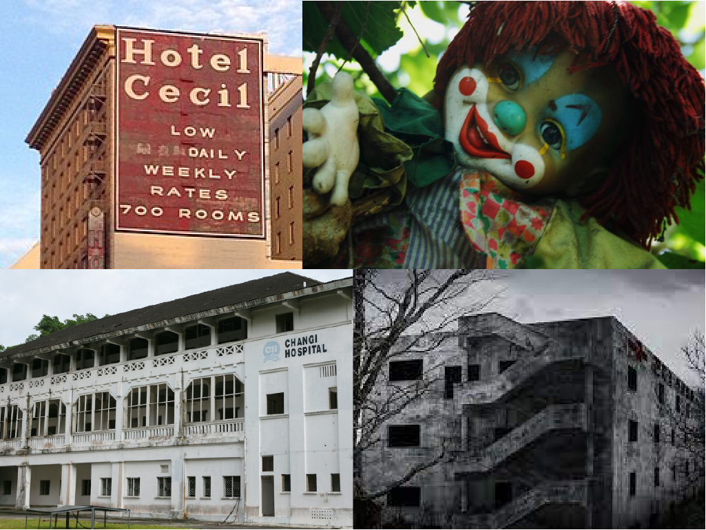 Cecil Hotel, la Isla de las Muñecas, Old Changi Hospital, Gonjiam Island